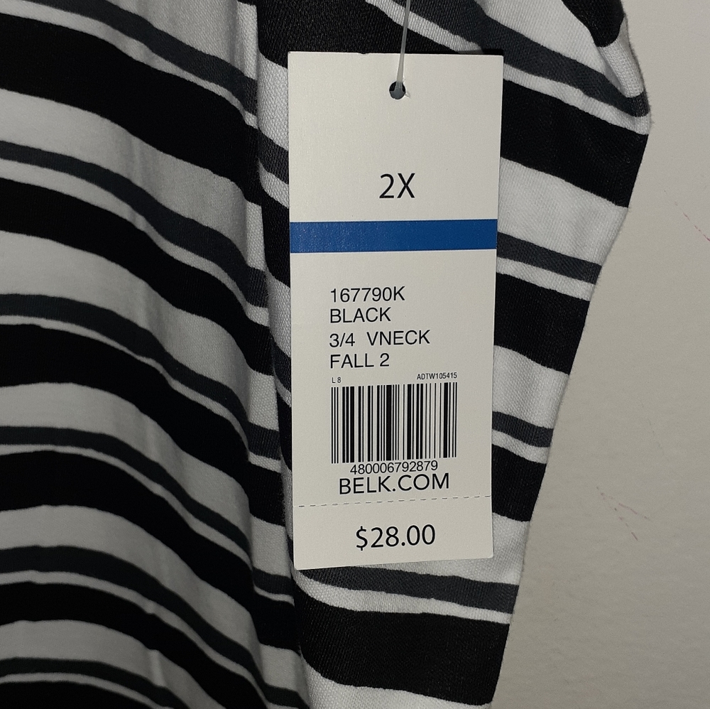 - KIM ROGERS PERFECTLY SOFT PLUS SIZE TOP - Picture 2 of 5